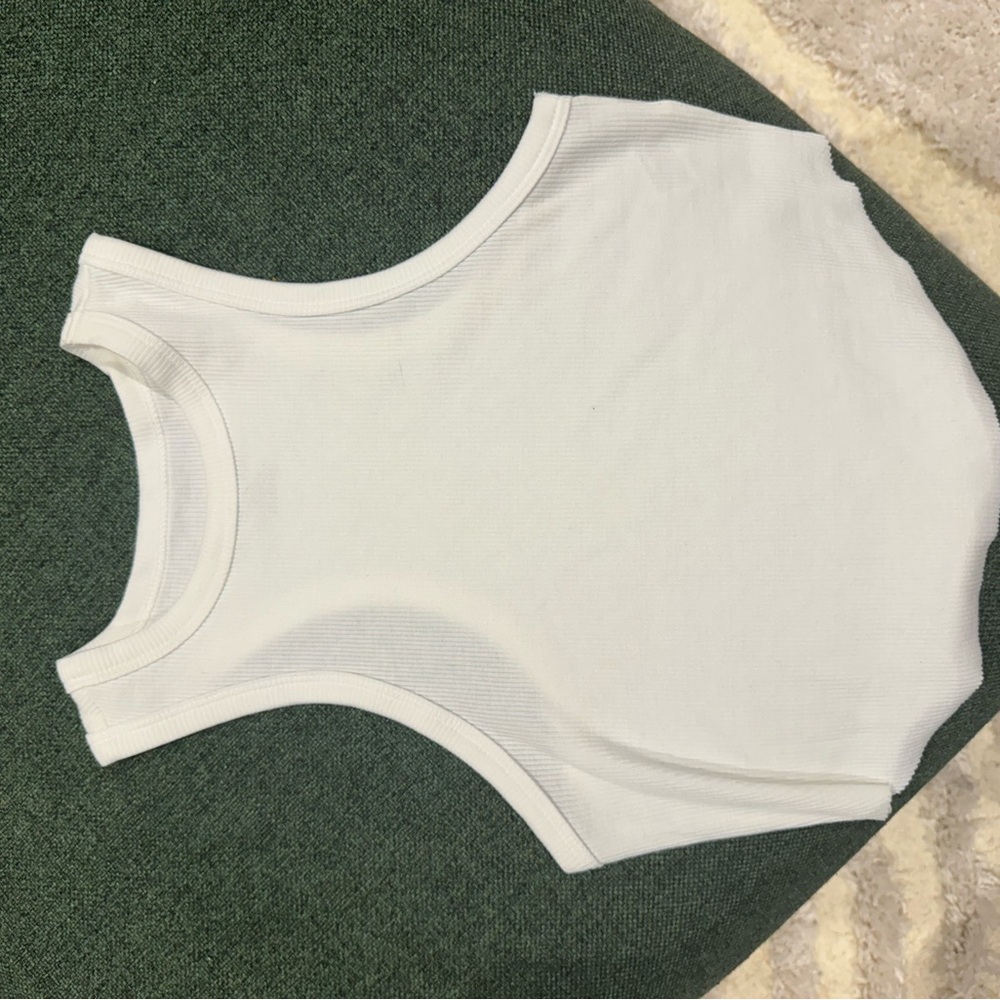 Wild Fable White Racer Back Tank Top
